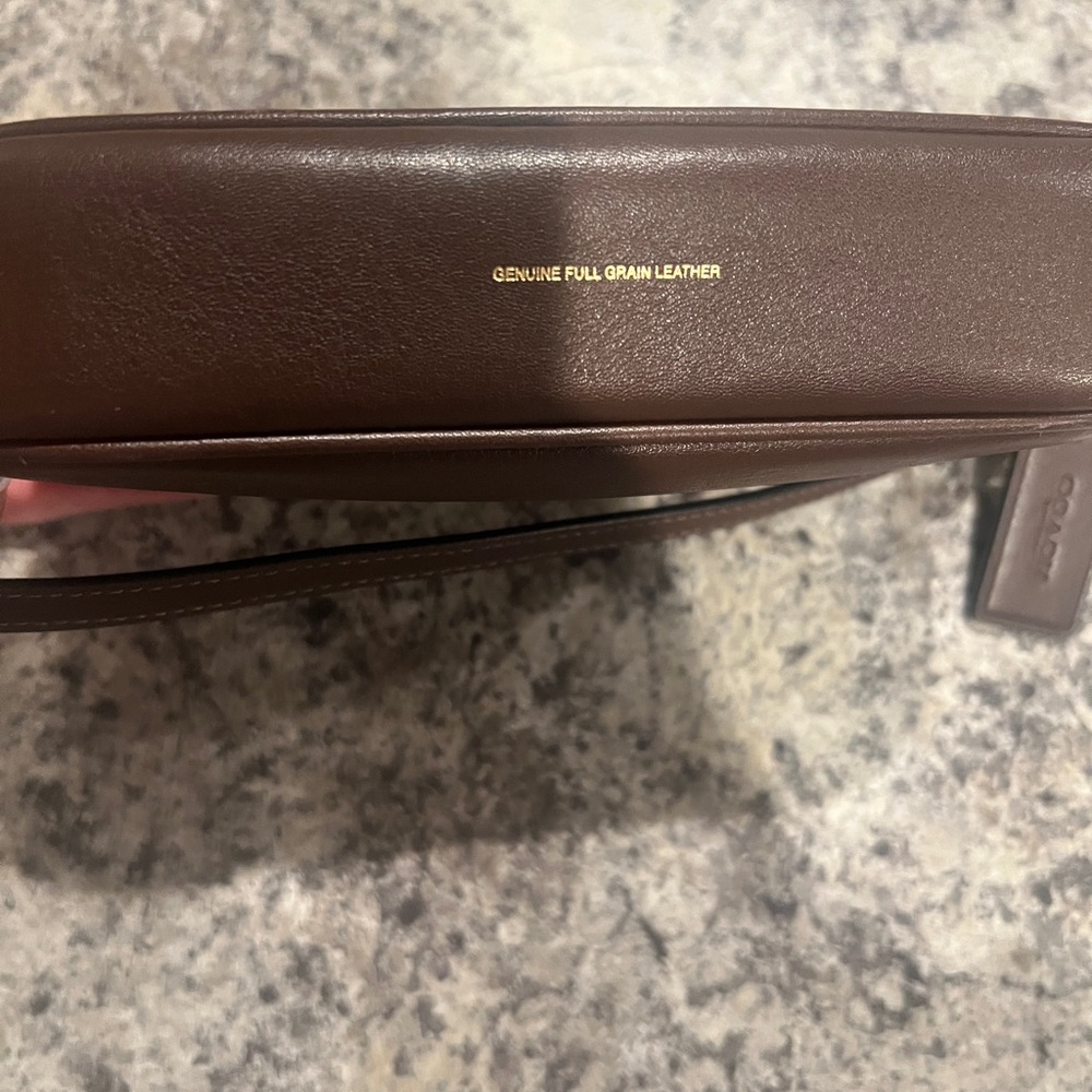 SOLD Coach Dark Brown Leather Shoulder Bag - Picture 5 of 5